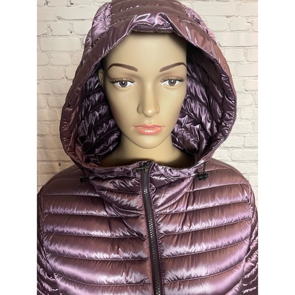 NWT New $355 Colmar Hoodie Partially Quilted Purple Jacket Size 42(IT) US S - Picture 10 of 14